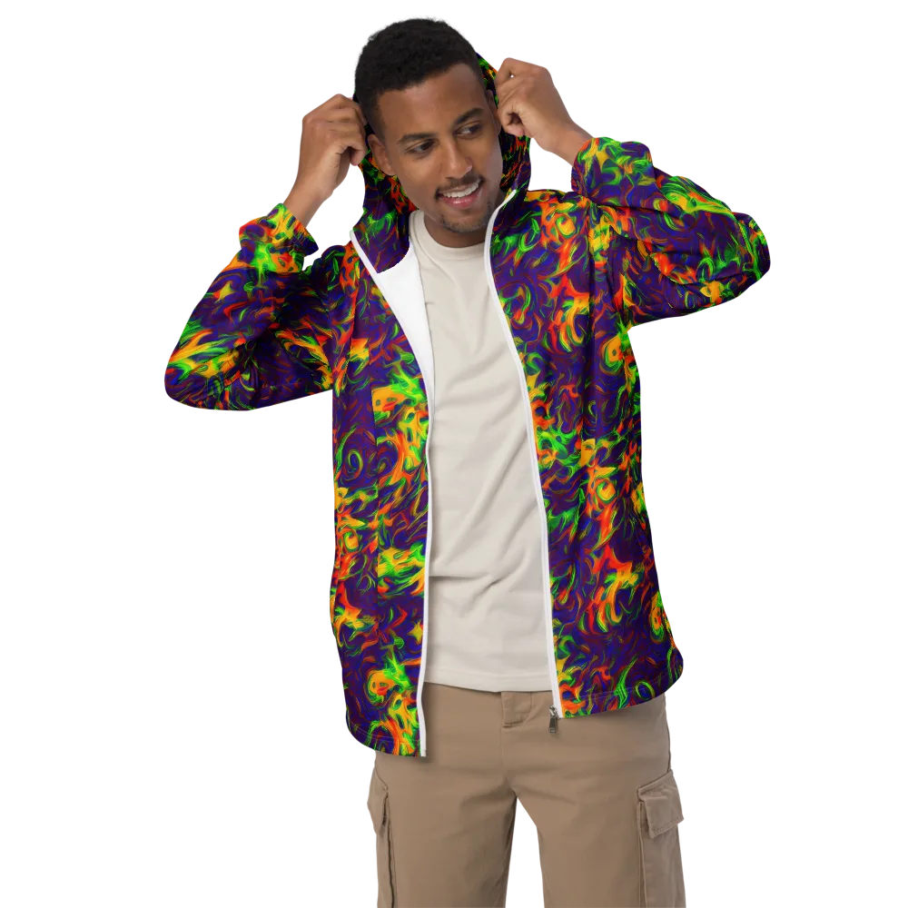 Wildfire Whirlpool on Men's Windbreaker — Front