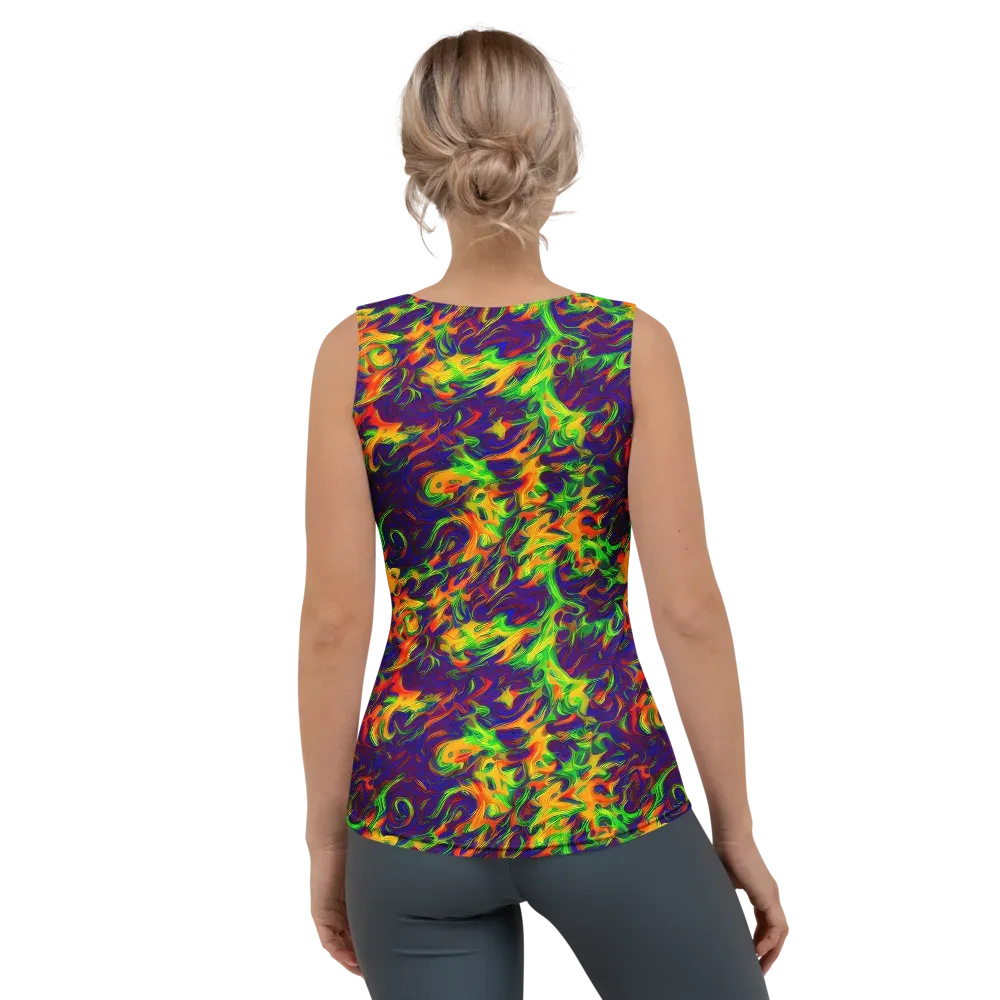 Wildfire Whirlpool on Women's Tank Top — Back