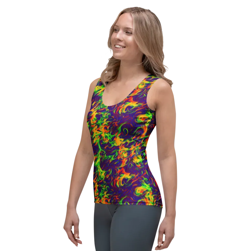 Wildfire Whirlpool on Women's Tank Top — Left Front