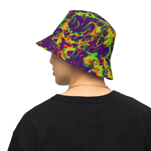 Wildfire Whirlpool on a Reversible Bucket Hat