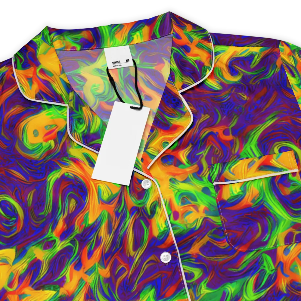 Wildfire Whirlpool on Women's Short Sleeve Pajama Top — Product details