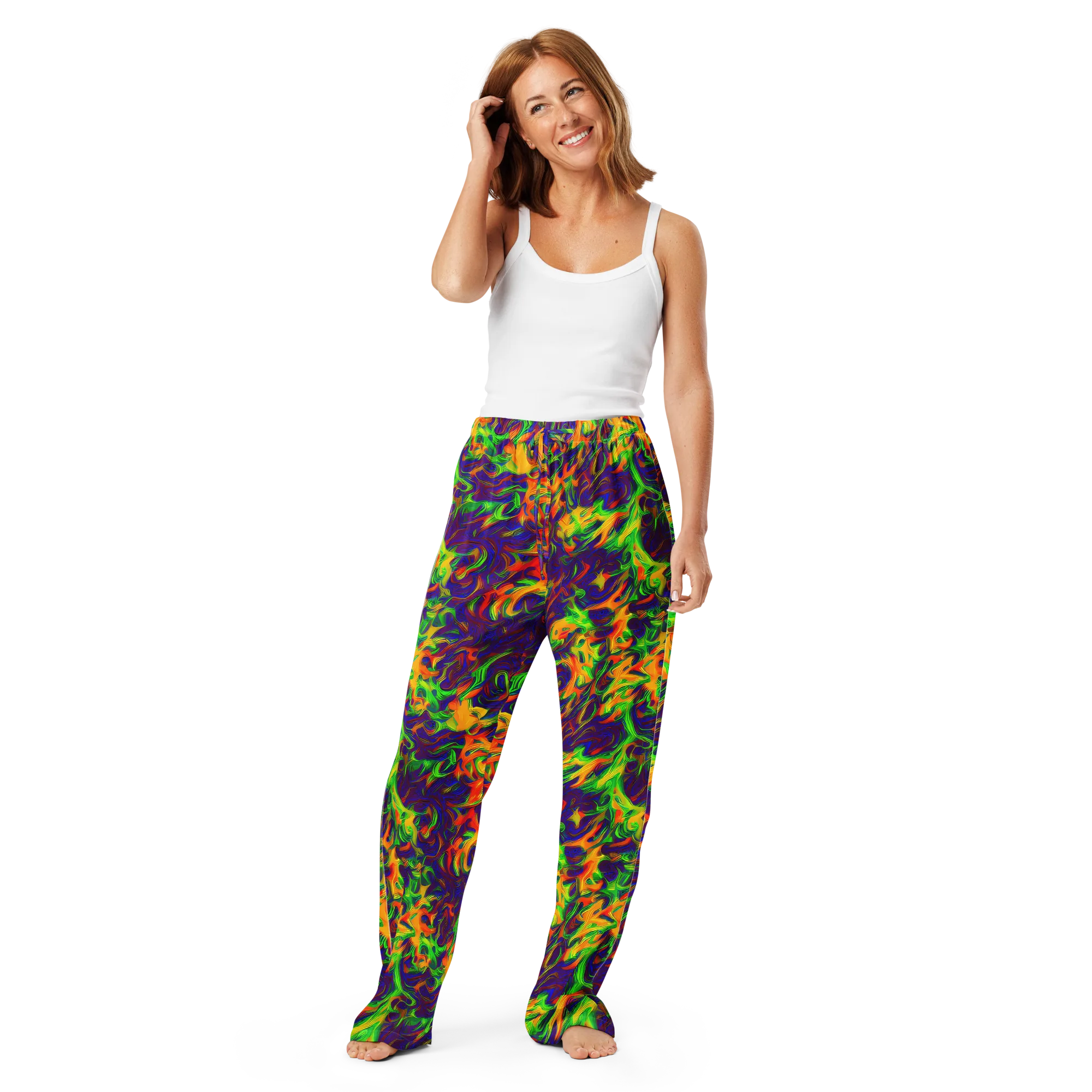 Wildfire Whirlpool on Women's Pajama Pants — Front