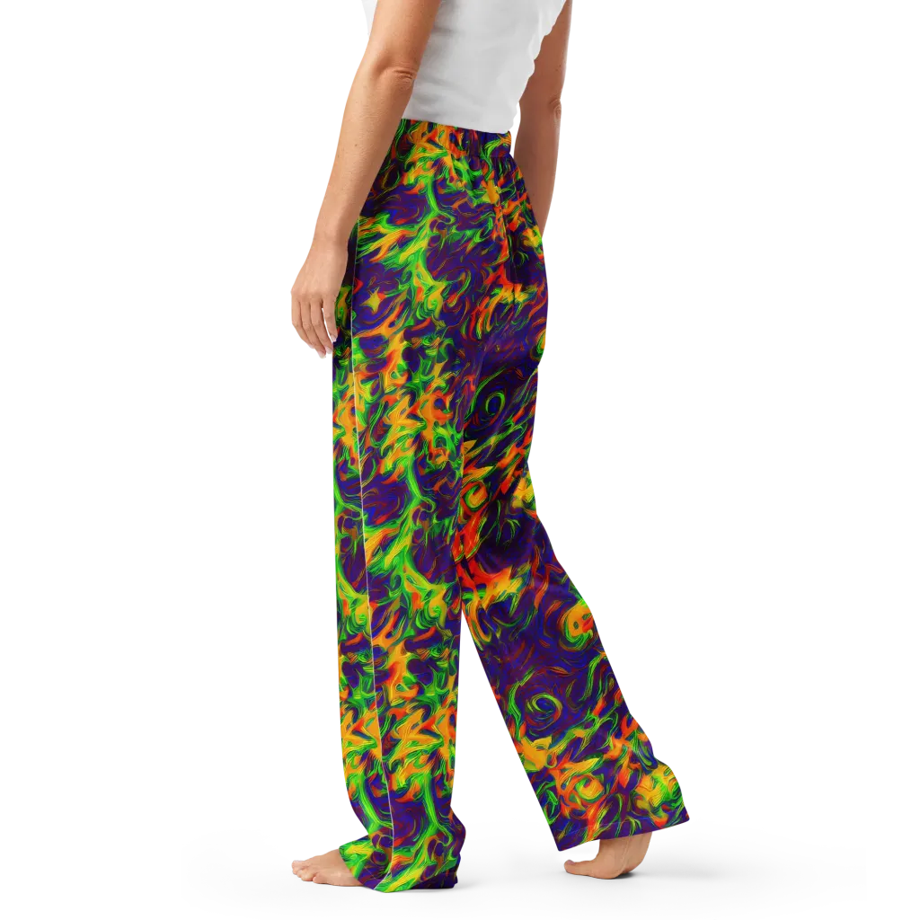 Wildfire Whirlpool on Women's Pajama Pants — Left