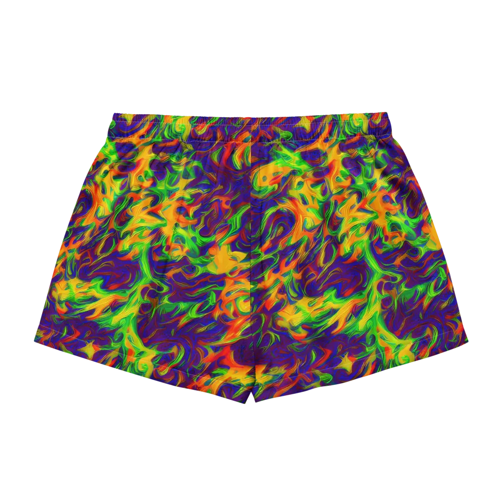 Wildfire Whirlpool on Women's Pajama Shorts — Back
