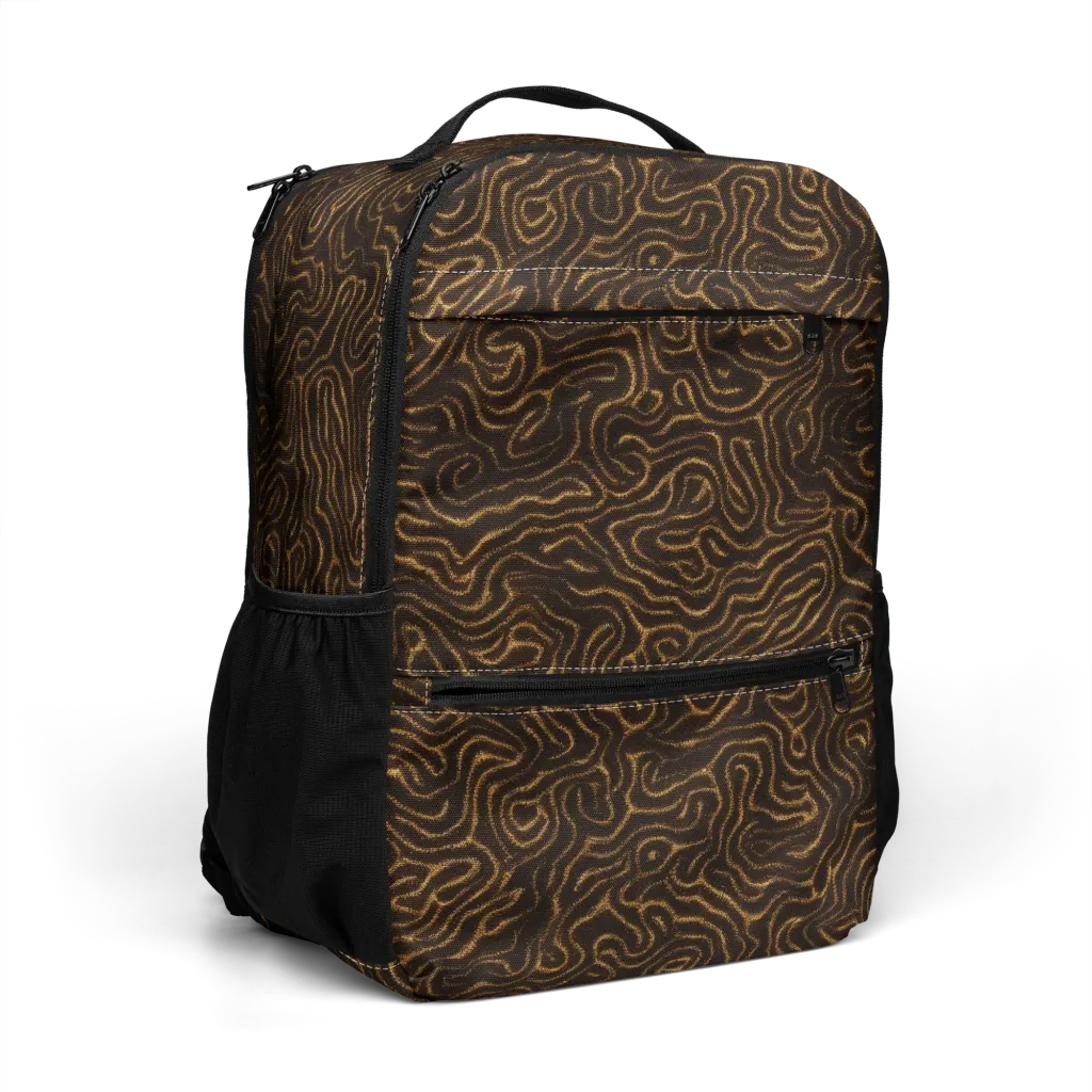 Amber Maze on Utility Backpack — Right Front