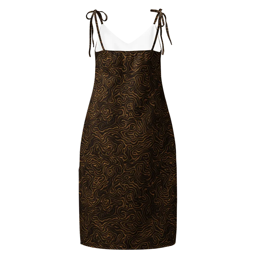 Amber Maze on Slip Dress — Back