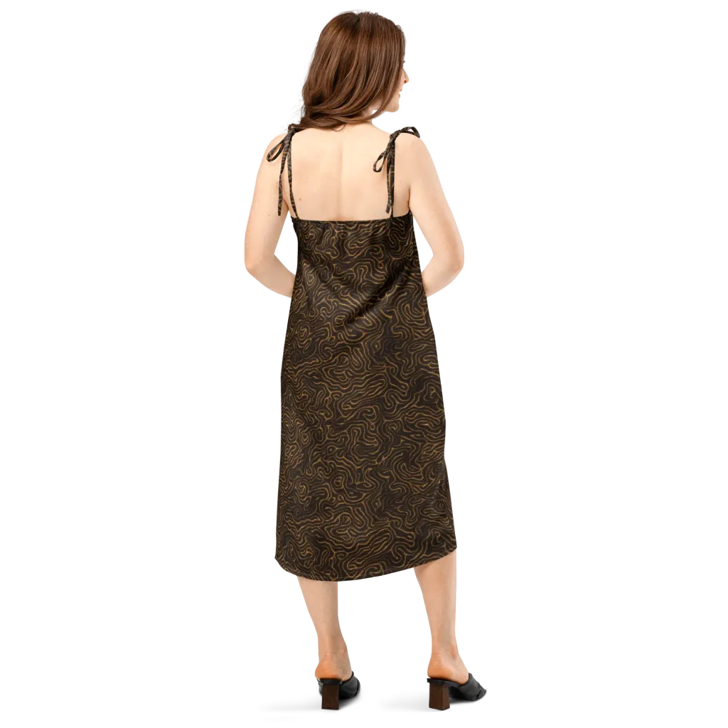 Amber Maze on Slip Dress — Back