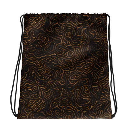 Amber Maze on a Drawstring Bag