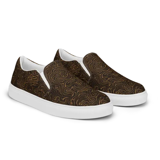 Amber Maze on a Women's Slip-On Canvas Shoes