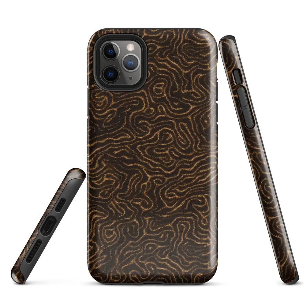 Amber Maze on Tough Case for iPhone® — Front