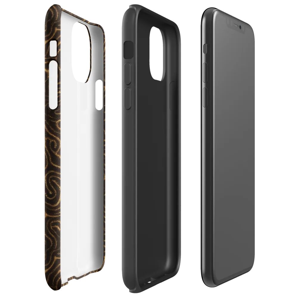 Amber Maze on Tough Case for iPhone® — Right