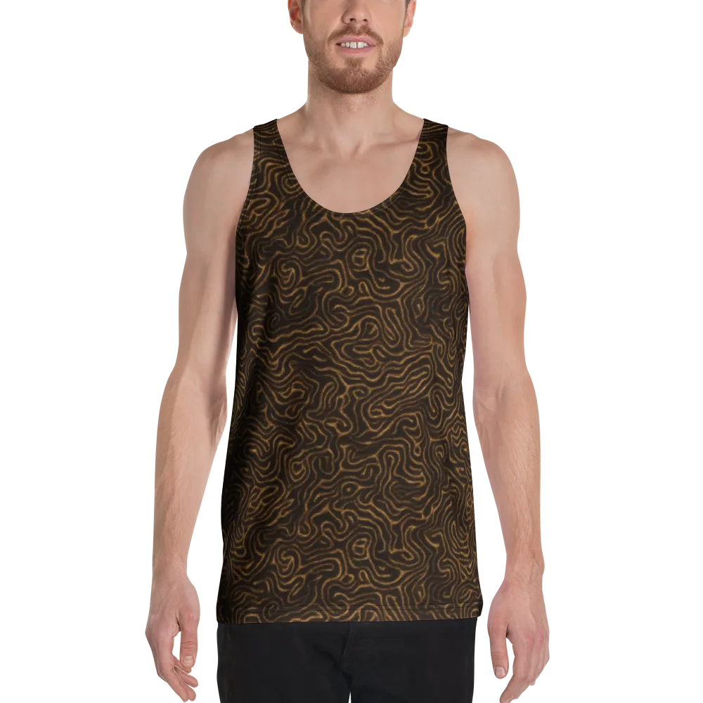Amber Maze on Men's Tank Top — Front