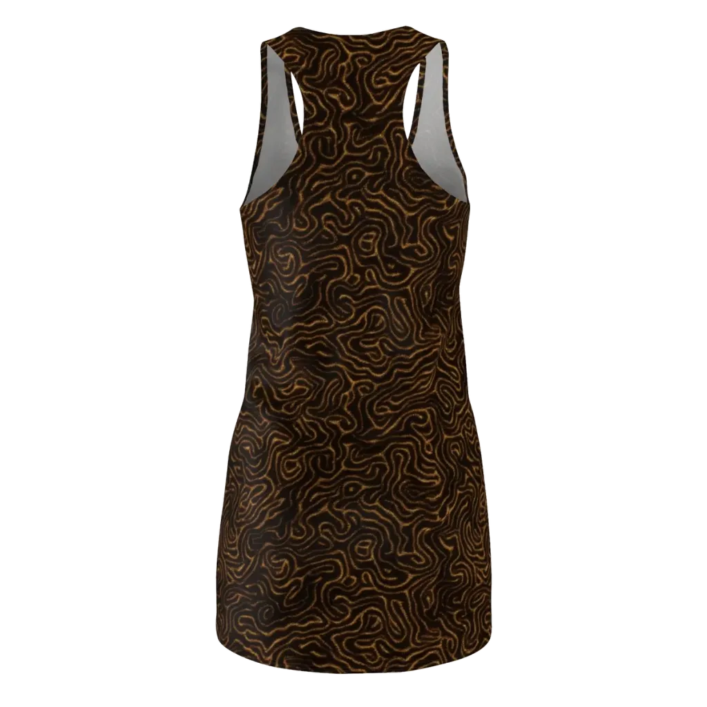 Amber Maze on Racerback Dress — Back