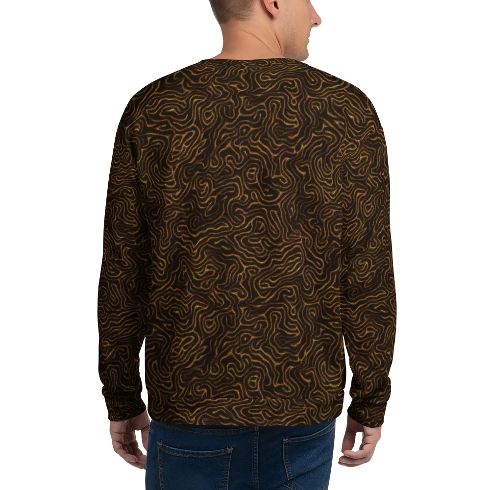 Amber Maze on Sweatshirt — Back
