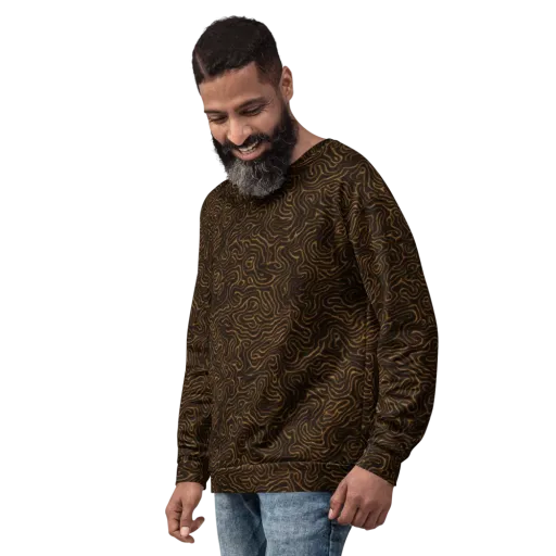 Amber Maze on a Sweatshirt