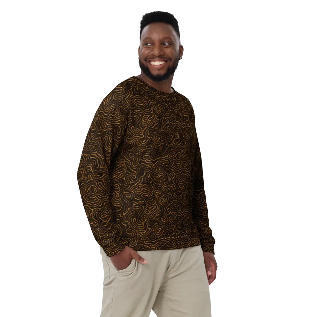 Amber Maze on Sweatshirt — Front