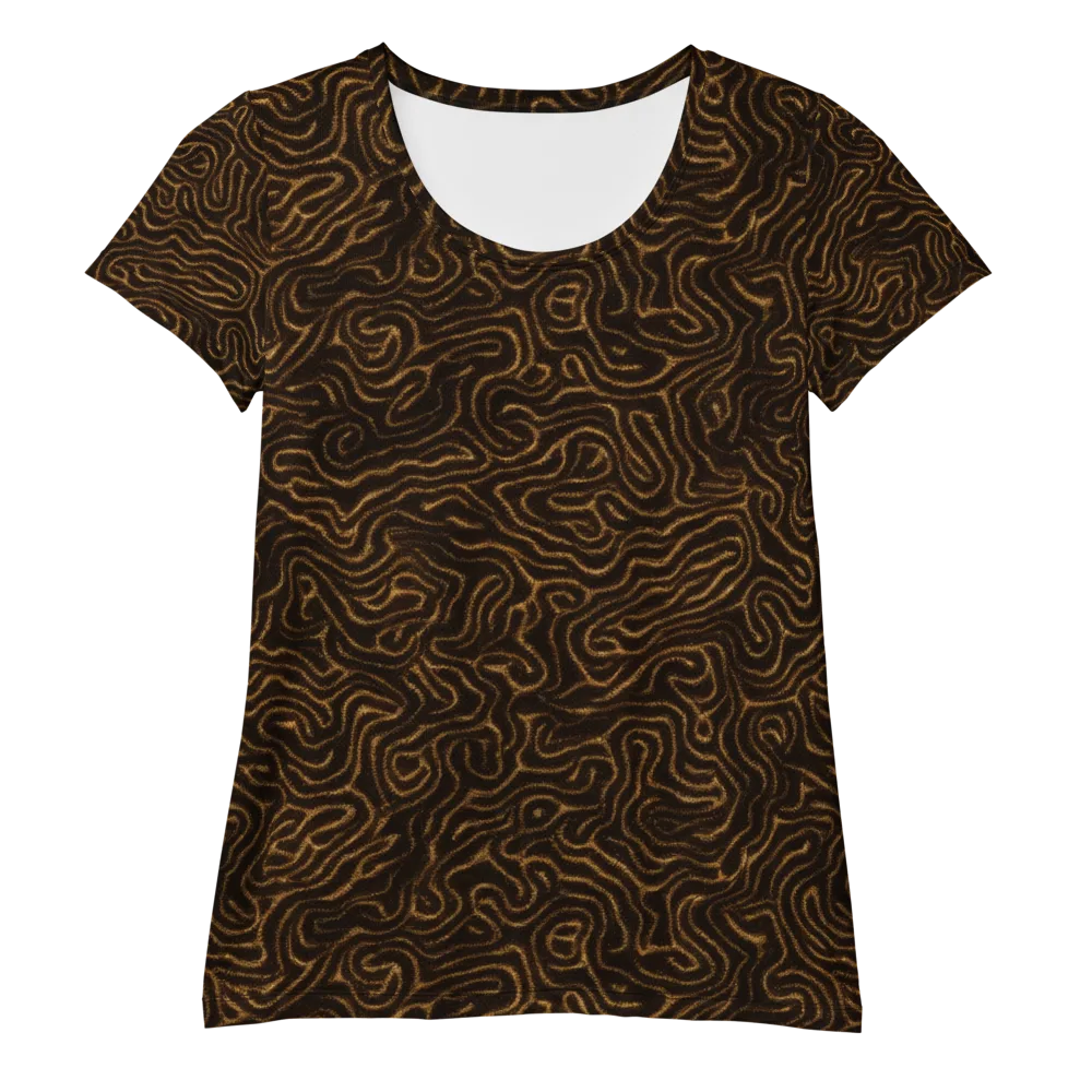 Amber Maze on Women's Athletic T-Shirt — Front