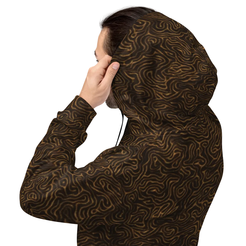 Amber Maze on Hoodie — Back