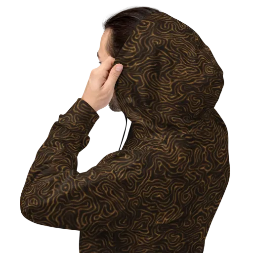 Amber Maze on a Hoodie