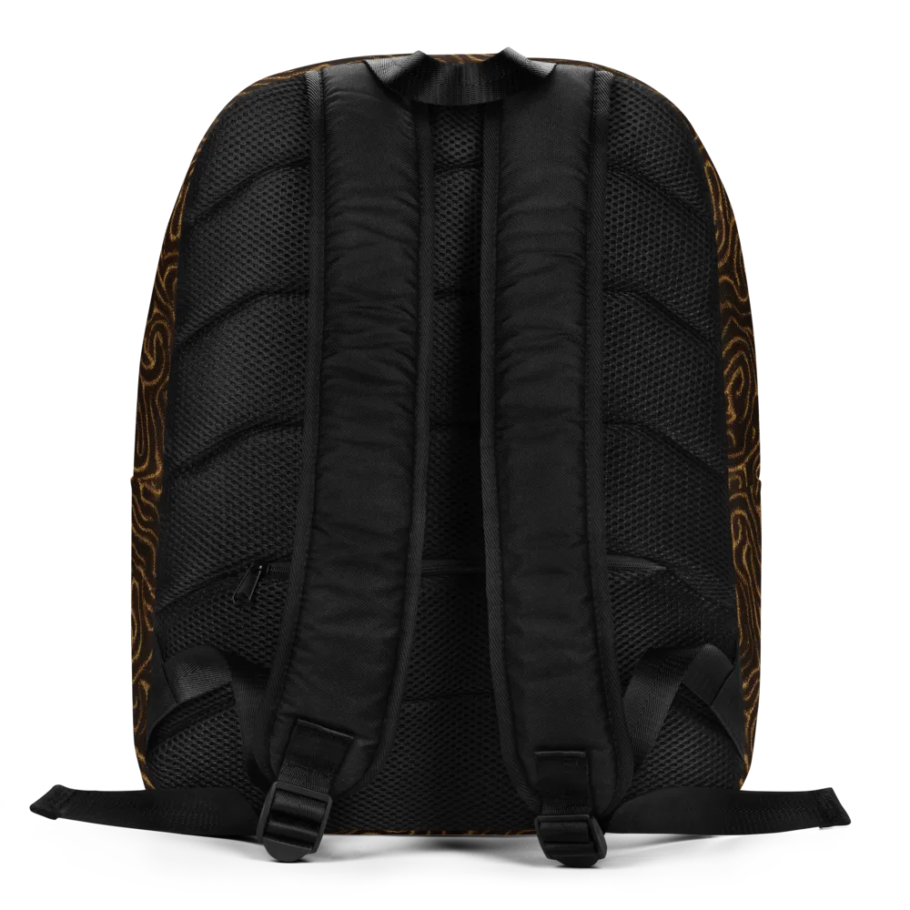 Amber Maze on Minimalist Backpack — Back