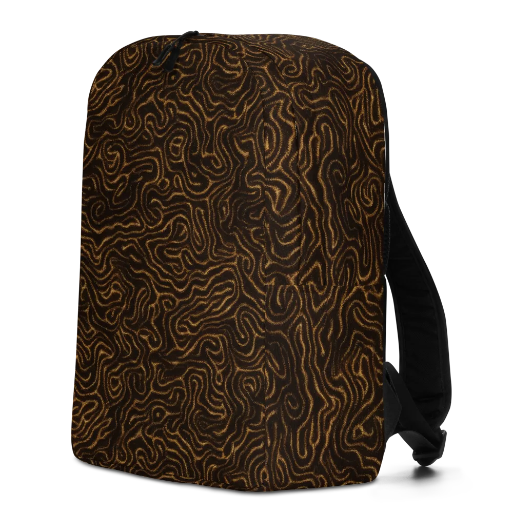 Amber Maze on Minimalist Backpack — Left
