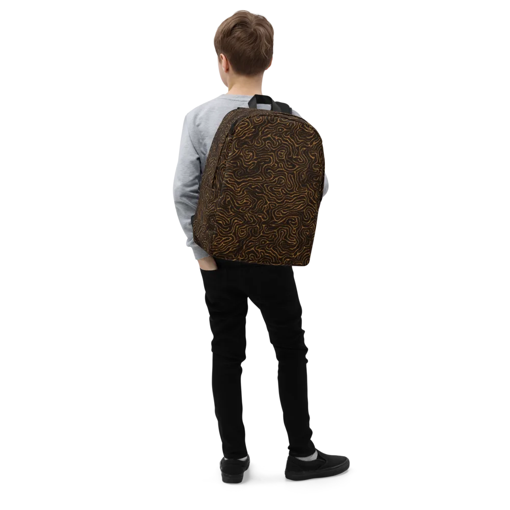 Amber Maze on Minimalist Backpack — Right Front