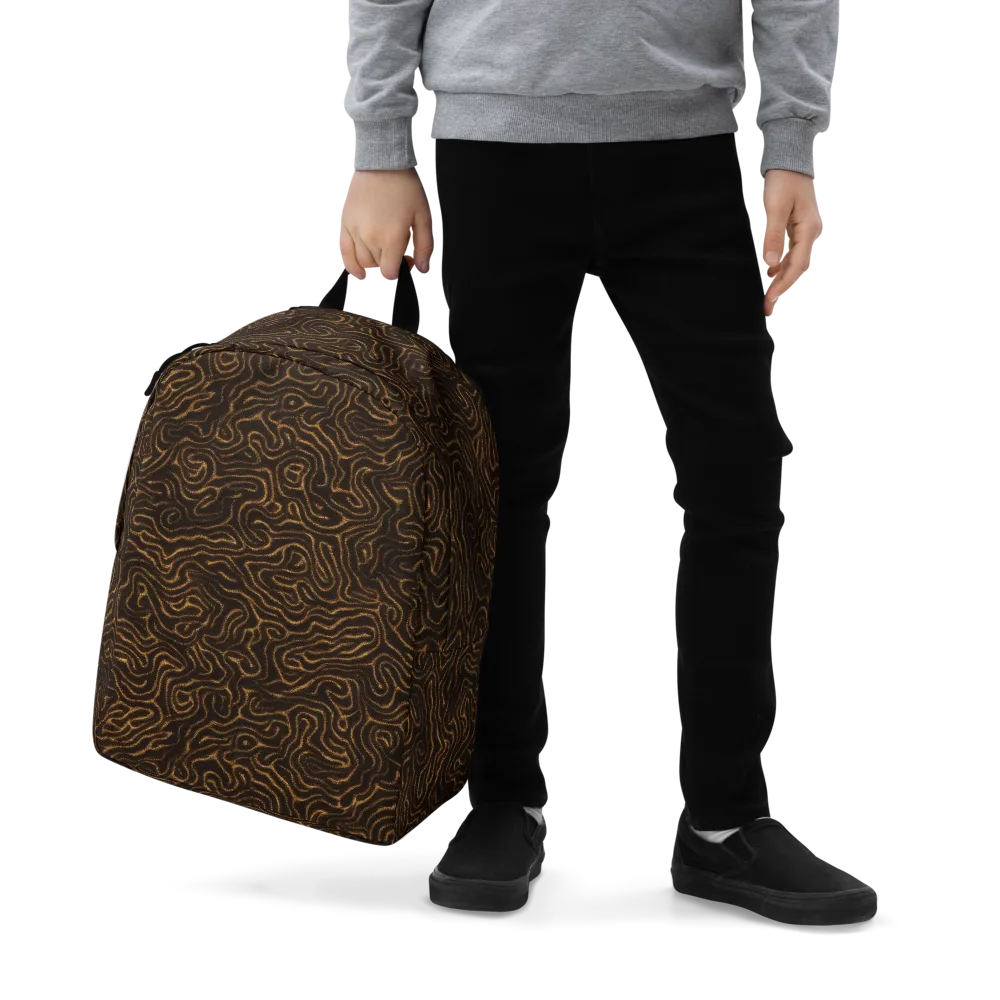 Amber Maze on Minimalist Backpack — Zoomed-in