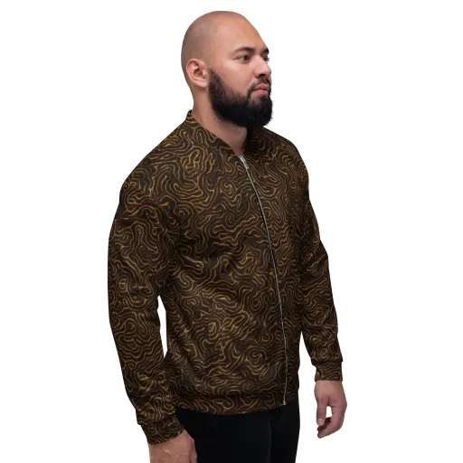 Amber Maze on a Bomber Jacket