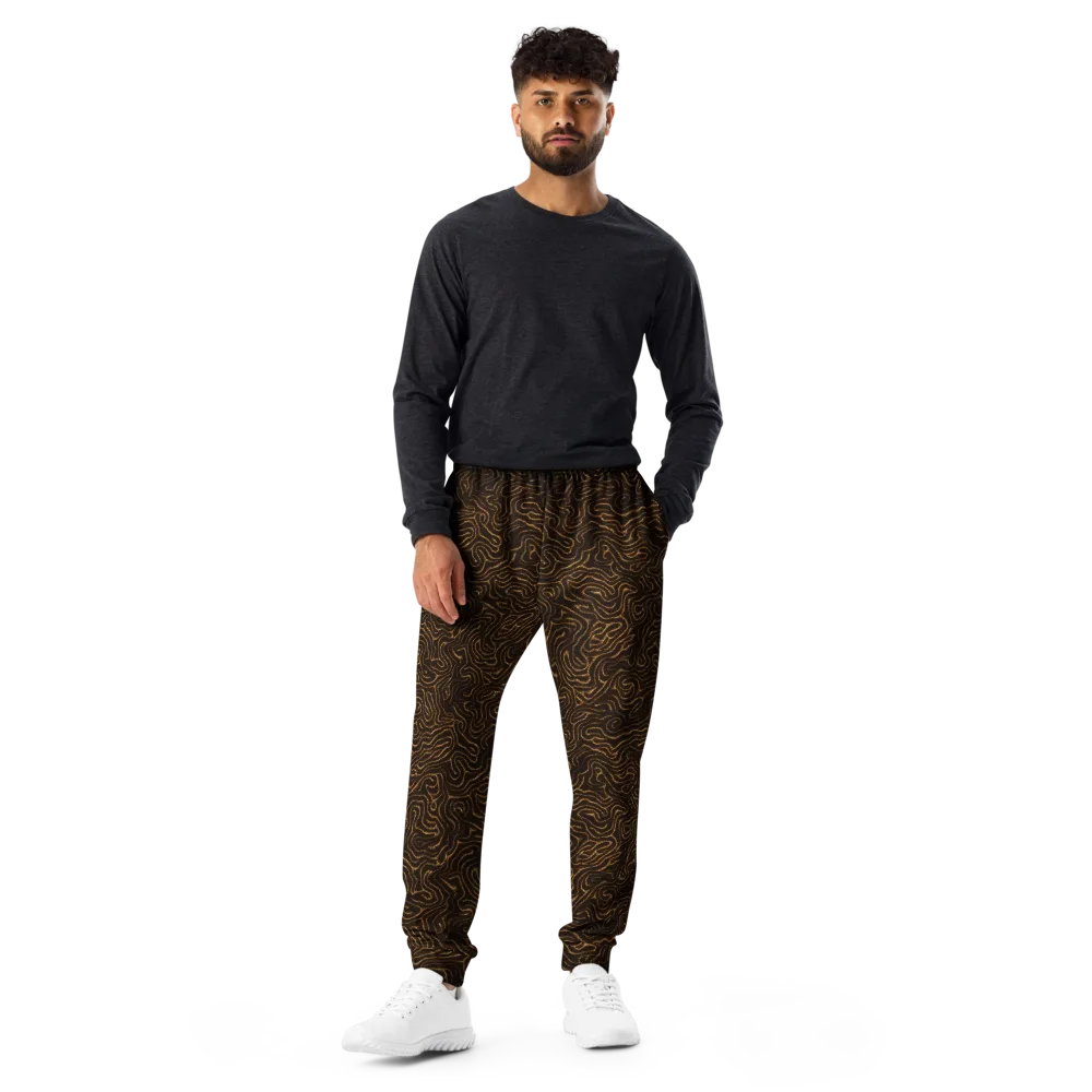 Amber Maze on Men's Joggers — Front