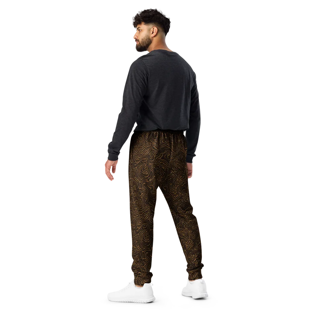 Amber Maze on Men's Joggers — Back