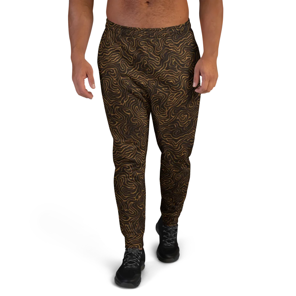 Amber Maze on Men's Joggers — Front
