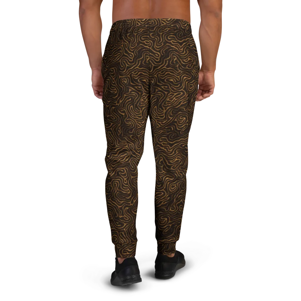 Amber Maze on Men's Joggers — Back
