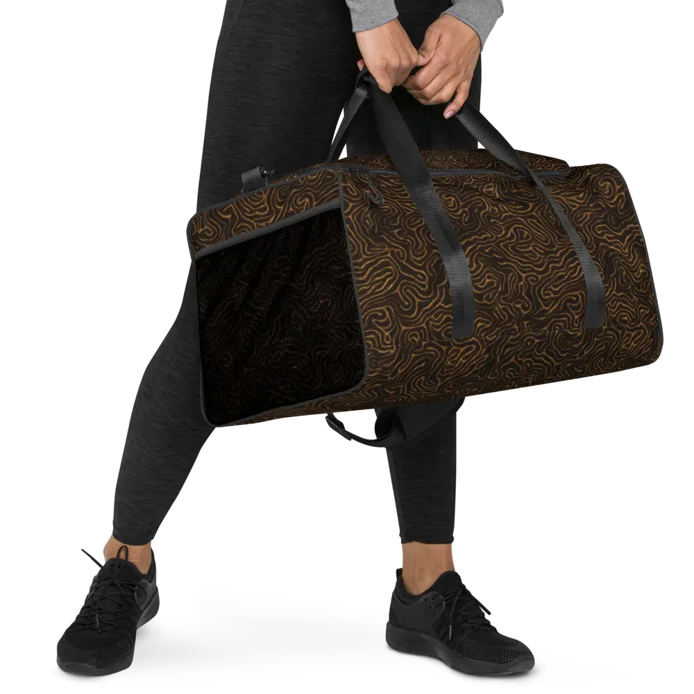 Amber Maze on Duffle Bag — Right Front
