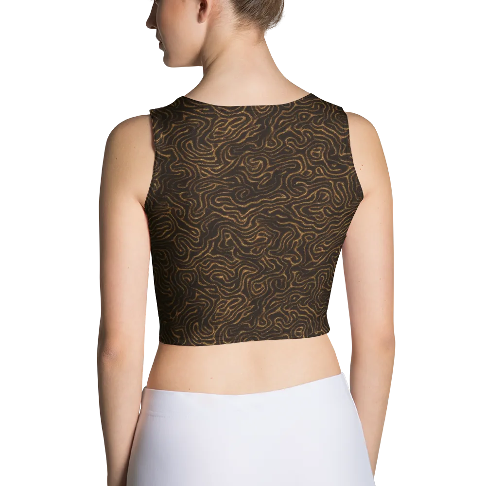 Amber Maze on Crop Top — Back