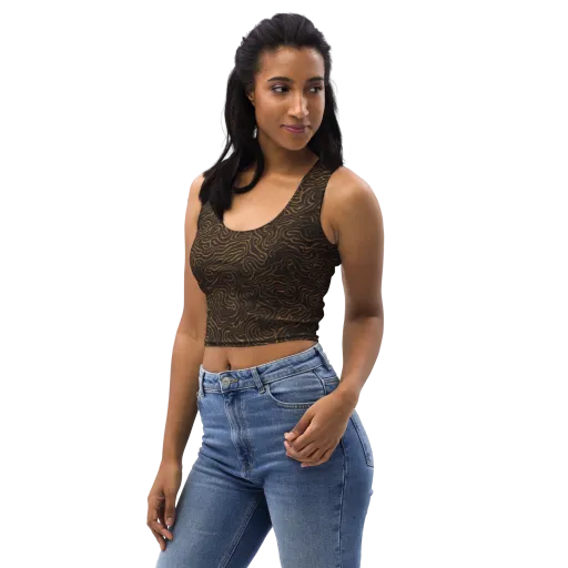 Amber Maze on a Crop Top
