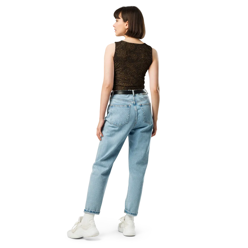 Amber Maze on Crop Top — Back