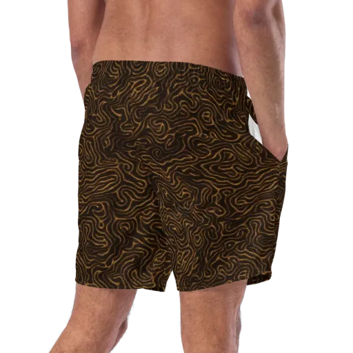 Amber Maze on a Swim Trunks