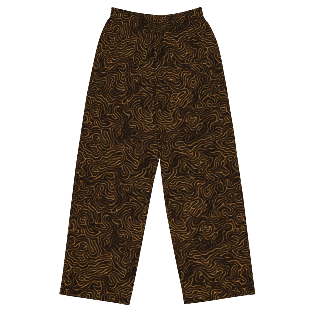 Amber Maze on Wide-Leg Pants — Front