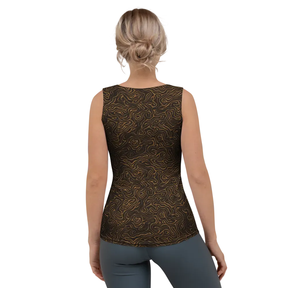 Amber Maze on Women's Tank Top — Back