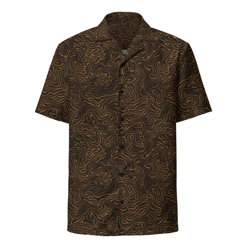 Amber Maze on Button Shirt — Front