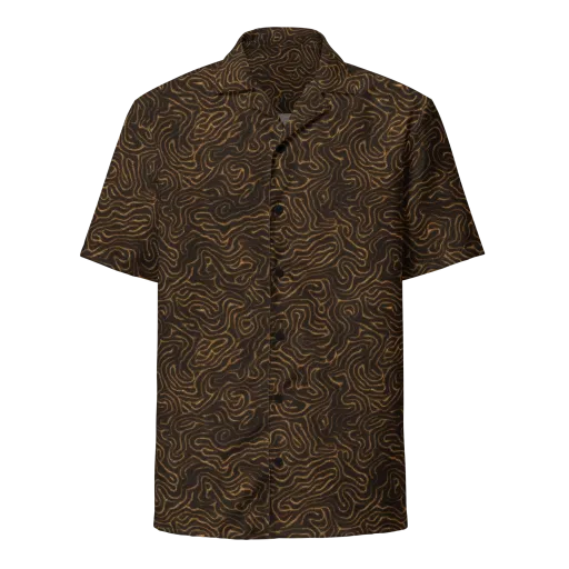 Amber Maze on a Button Shirt