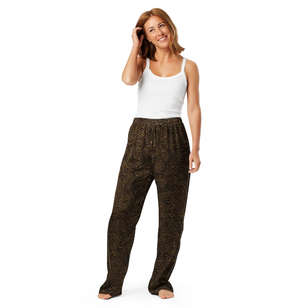 Amber Maze on Women's Pajama Pants — Front
