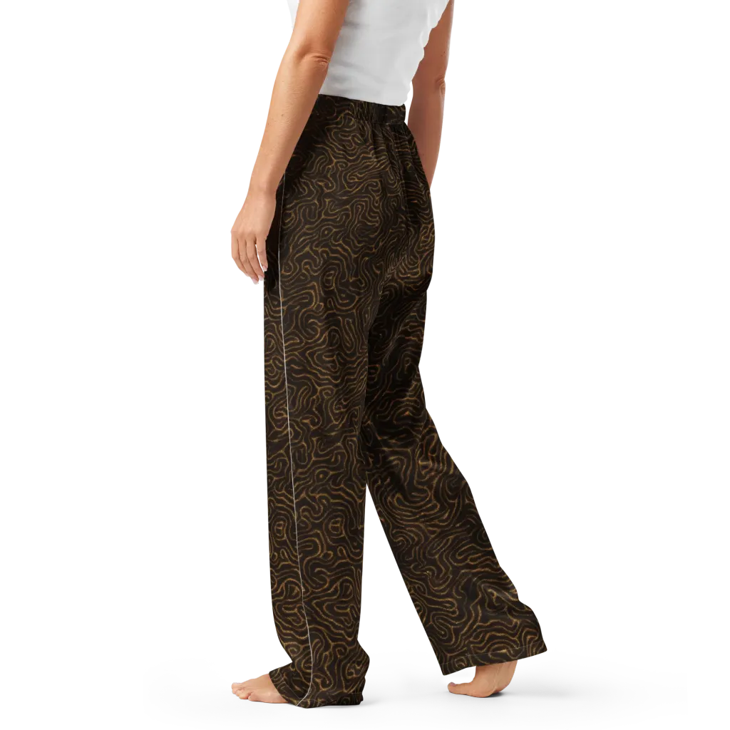 Amber Maze on Women's Pajama Pants — Left