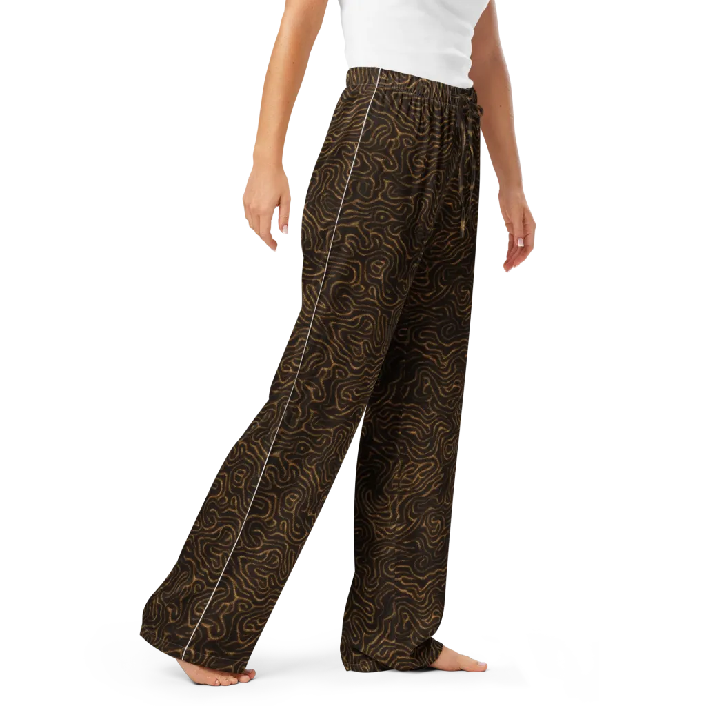 Amber Maze on Women's Pajama Pants — Right Front