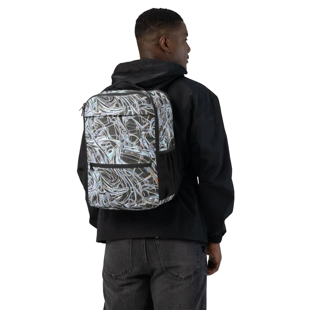 Chrome Tangle on Utility Backpack — Back