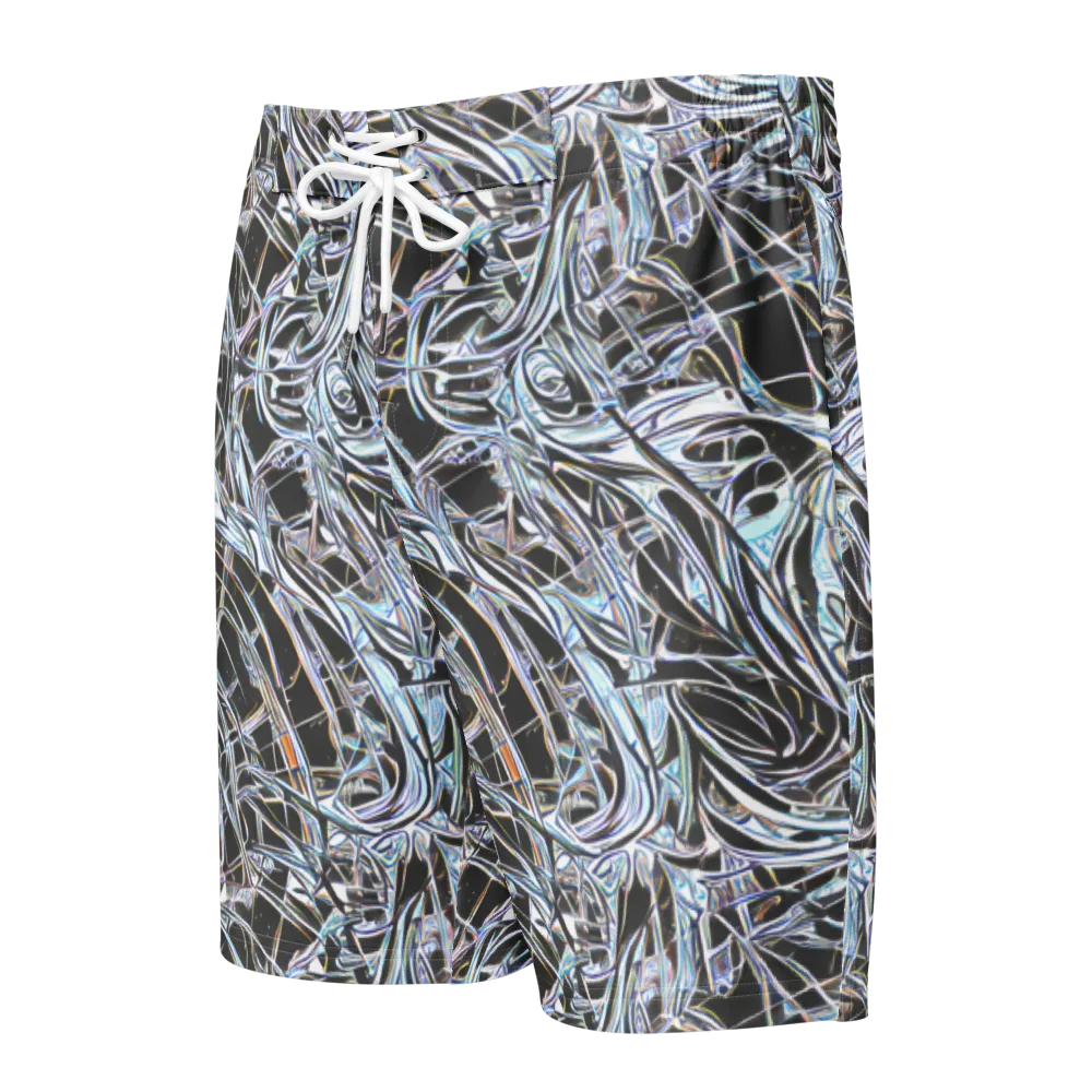 Chrome Tangle on Men's Board Shorts — Front