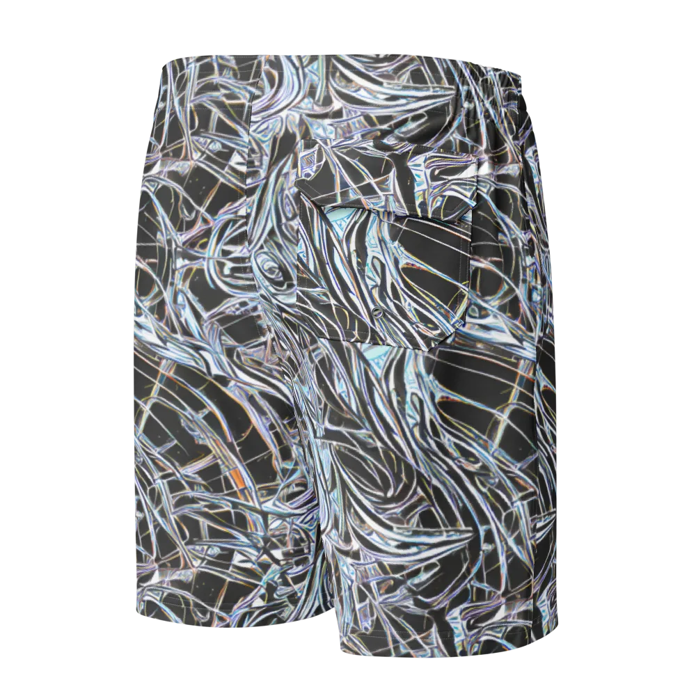 Chrome Tangle on Men's Board Shorts — Back