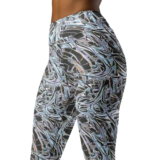 Chrome Tangle on a Yoga Leggings