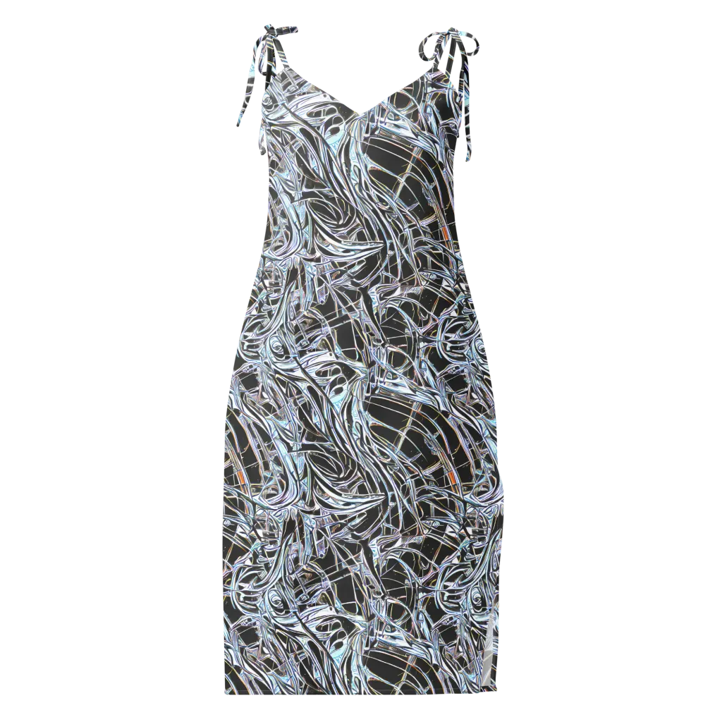 Chrome Tangle on Slip Dress — Front