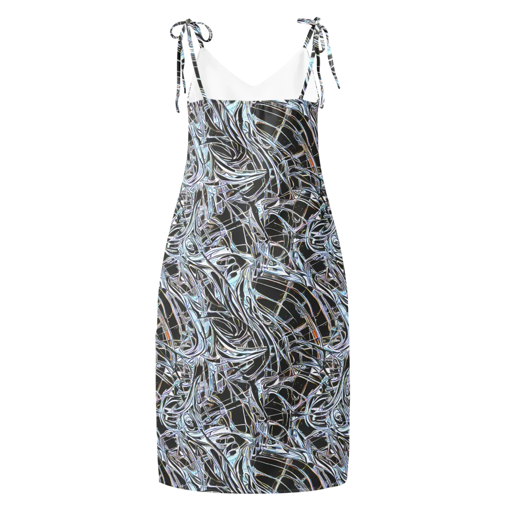 Chrome Tangle on Slip Dress — Back